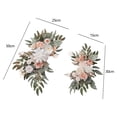 thumbnail image 2 of 2 piezas de flores de seda, telón de fondo Floral, corona colgante de arco de boda, botín de flores artificiales para decoración de fiesta de puerta champán, 2 of 8