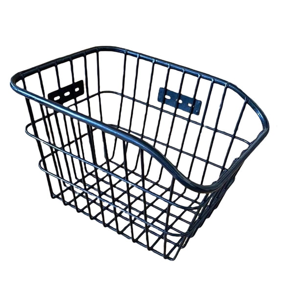 DYNWAVECA Panier Arrière de Vélo Portable Étanche Grande Capacité Support Suspendu Contenant de Rangement Détachable Panier de Vélo en Acier pour Vélo de Montagne Sans Réflecteur