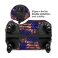 thumbnail image 3 of Fotbe Vintage USA Flag Luggage Cover Protector,Suitcase Protector,Scratch and Dirt Resistant,Fits 18-32 Inch Luggage-Small, 3 of 8
