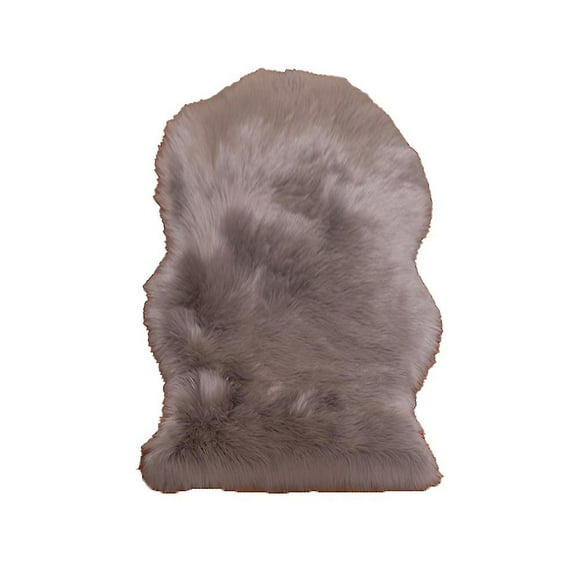 Sheepskin Rug, White Pile Rug, Machine Washable Long Hair Rug, Bedroom