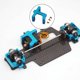 thumbnail image 3 of Montaje de servo de aleación Sunnimix 1:28 RC para Wltoys K989 K979 Car Azul Soporte de montaje servo, 3 of 7