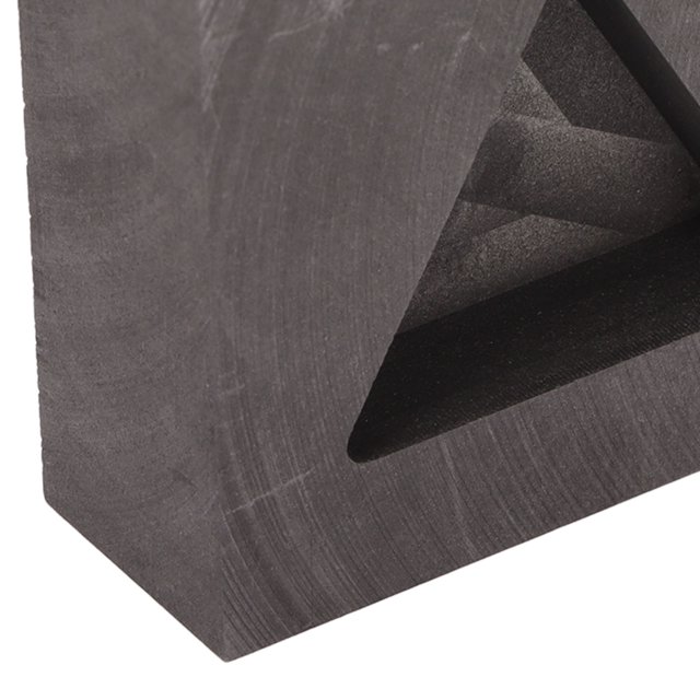 Molde de lingote de grafito, molde de crisol de grafito rectangular de alta estabilidad térmica de 101ml para latón dorado, plateado y cobre