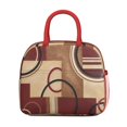 thumbnail image 2 of Lunch Bag Lunch Box for Women Reusable Insulated Lunch Cooler Bags,Large Capacity for Work Travel Picnic,Water-Resistant Retro Abstract Geometric Lunch Tote Bag Gifts for Woman Mom Red, 2 of 6