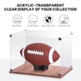 thumbnail image 4 of Mistaha Acrylic Football Display Case with Solid Wood Base and Dustproof Lid - Easy Assembly, 360° Transparent View, Durable & Washable - 35*25*25cm Multi-functional Sports Collectibles Showcase, 4 of 6