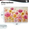 thumbnail image 4 of Stupell Industries Transitional Blooming Whimsy Pink & Yellow Canvas Art, 30 x 20, by Andrea Haase, 4 of 8