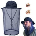 thumbnail image 1 of MesaSe Unisexe Moustiquaire Insecte Abeille Filet Tête Visage Protecteur Pêche Chasse Chapeau Bleu Saphir, 1 of 13