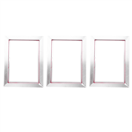 

3X A3 Screen Printing Aluminum Frame 31X41cm with White 43T Silk Print Polyester Mesh for Printed Circuit Boards