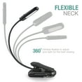 thumbnail image 4 of Lámpara de lectura de 9 LED, recargable por USB, con clip, 9 modos de brillo y 3 temperaturas de color, cuello flexible de 360°, ideal para cama, libro, luz de noche y mesita de noche., 4 of 5