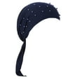 thumbnail image 2 of Herrnalise Women India Beading Muslim Stretch Turban Hat Cotton Hair Loss Scarf Wrap, 2 of 2