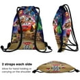 thumbnail image 6 of Cars on the Road Drawstring backpack GIFT, sports and fitness bag16"x18", 6 of 8