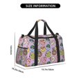 thumbnail image 3 of Rateoe Cute Donuts Pattern Gym Bag for Women, Duffle Bag for Travel with Wet Pocket, Carry on Weekender Bags for Women, Water Resistant Travel Bag Duffel Bag, 3 of 7