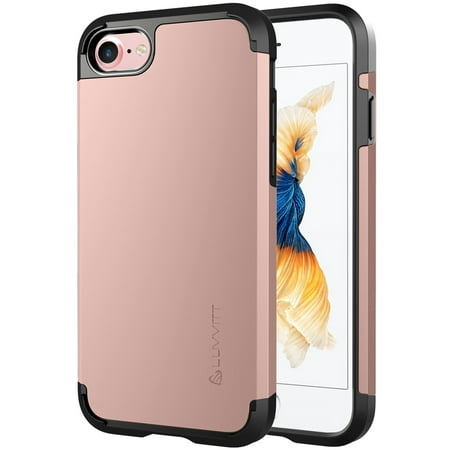 iPhone 8 Case, LUVVITT [Ultra Armor] Shock Absorbing Case Best Heavy Duty Dual Layer Tough Cover for Apple iPhone 8