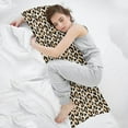 thumbnail image 5 of Leopard Print Safari Wild Animals Cheetah Skin Texure Wildlife Body Pillow Cover Soft Long Pillow Case Protector with Zipper Large Cushion Covers Farmhouse Decorative Bedding for Couch,Sofa,Home Gift, 5 of 6