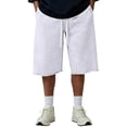 thumbnail image 2 of Bermuda Shorts for Men Y2k High Rise Baggy Sweat Shorts Casual Under Knee Summer Shorts with Pockets, 3XL, 2 of 6