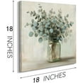 thumbnail image 4 of HFDF Eucalyptus Flower Herb Rustic Jar Canvas Wall Art,Eucalyptus Wall Decor,Botanical Wall Art,Rustic Wall Decor.(Eucalyptus Flower,) 24x16inch Framed, 4 of 5