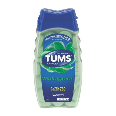 Tums E-X Extra Strength Antacid/Calcium Supplement Wintergreen
