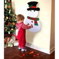 thumbnail image 4 of Muñeco de nieve de Navidad de fieltro DIY, regalos de Navidad para niños, Año Nuevo, adornos colgantes de pared para puerta de Navidad hechos a mano (muñeco de nieve) Xemadio FLD-3412, 4 of 7