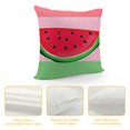 thumbnail image 4 of ONETECH Watermelons Throw Pillow Covers  Summer Fruit Watermelon Slice with Black Seeds Red Green Stripes Pillowcases Cushion Cover for Men Women Sofa Bed, 4 of 5