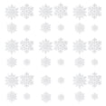 thumbnail image 3 of 36 piezas de adornos de copos de nieve navideños colgantes de copos de nieve colgantes de decoración para fiestas de hotel o puertas de aniversario, 3 of 8