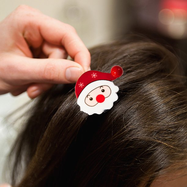 Puntoco Liquidación De Adornos Decorativos Navideños Decoraciones Navideñas Dibujos Animados Lindos Broches Para El Cabello Navideños Tarjetas Para El Cabello tocado Navideño Suministros Para Regalos