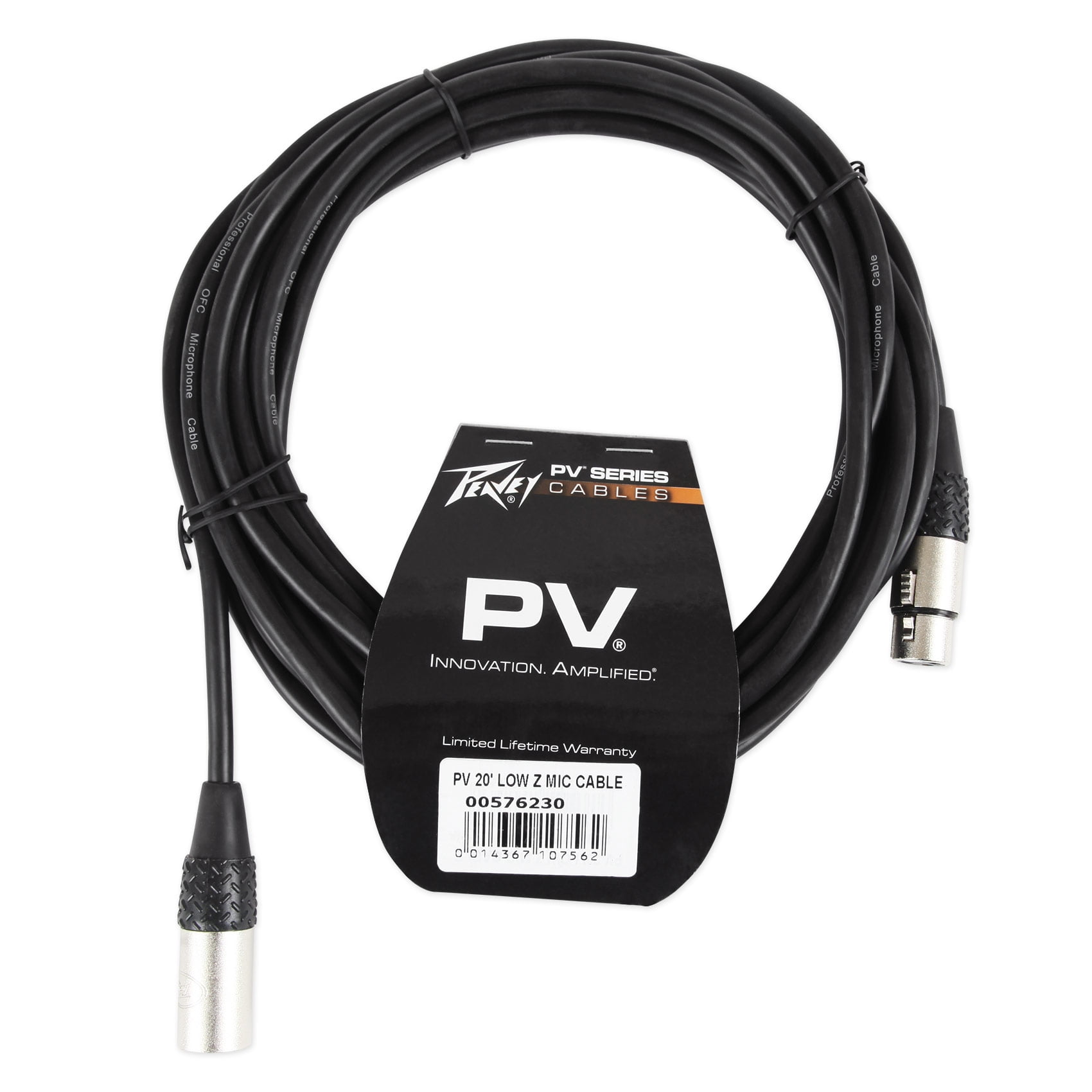 Peavey PV10BT Pro Audio Mixer,4 mic In,Bluetooth/USB,Compressor/Effects Bundle with Peavey PV 20' XLR Female to Male Low Z Mic Cable