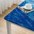 thumbnail image 5 of HAOXIT Ocean Waves Tablecloth Water Print Square Table Cover Ocean Party Table Cloths for Beach Pool Birthday Under The Sea Party Decorations Supplies 36*36, 5 of 8