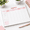 Pink, variant on Lux Weekly Hourly Planner Notepad, 50 Undated A4 -Off Sheets, Daily Desk Schedule Pad