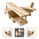 thumbnail image 5 of 2 juegos de rompecabezas de madera para ensamblar, juguetes 3D, modelo de juguete educativo para niños., 5 of 7