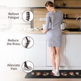thumbnail image 4 of Kitchen Mats Set of 2, Moon Phase Mushroom Black Kitchen Rugs Anti Fatigue Kitchen Mats for Floor, Non Slip Kitchen Rug Waterproof 17"X29.5"+17"X47", 4 of 6
