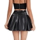 thumbnail image 4 of Gibobby Plisado Mini Falda De Las Minifalda plisada acampanada sólida para mujer, falda Sexy para fiesta de disfraces(Negro， XL), 4 of 5