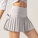 thumbnail image 4 of ¡Rebajas! Falda de tenis Prolriy para mujer, falda pantalón de cintura alta para correr, faldas plisadas deportivas con bolsillos, faldas tipo pantalón, faldas para mujer, gris, XXL, 4 of 4