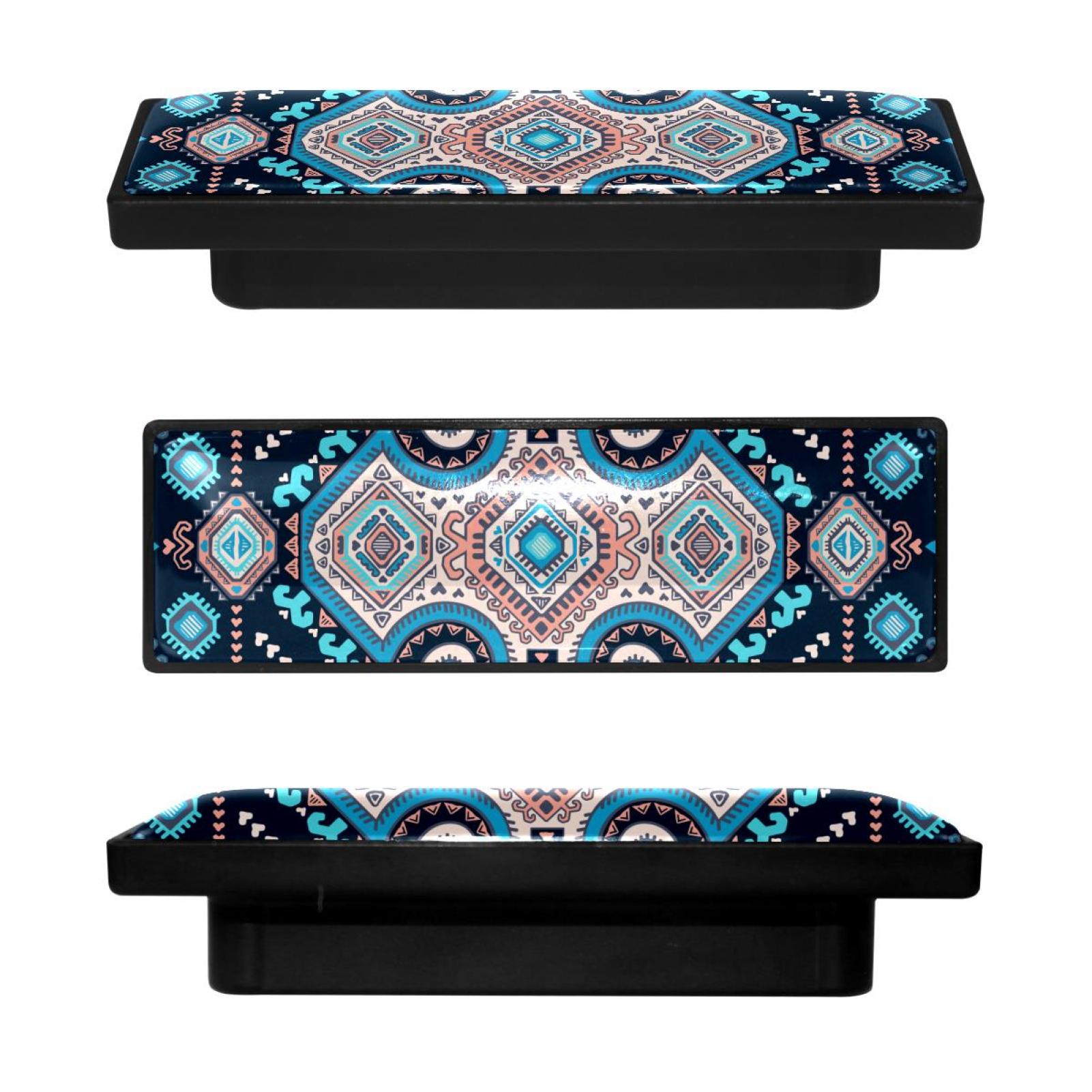 4 Pcs Rectangle Handle Cupboard Knob Drawer Pulls Handle