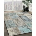 thumbnail image 2 of Ahgly Company Indoor Rectangle Contemporary Sage Green Patchwork Area Rugs, 5' x 8', 2 of 6