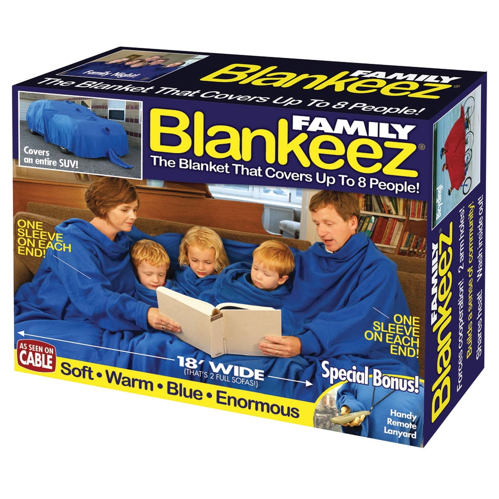 Funny Genuine Fake Prank Gift Box - Blankeez Giant Family Blanket with