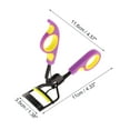 thumbnail image 2 of Unique Bargains 1 Pc Women Double Color Handle Eyelash Curler for Business Travel Carbon Steel PS Yellow  Purple, 2 of 4
