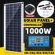 thumbnail image 2 of Panel Solar de 1000W, 12V, célula Solar, controlador de 10A-100A, Kit de placa Solar para teléfono, RV, coche, caravana, casa, Camping, batería al aire libre, 2 of 4