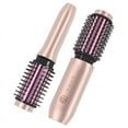 thumbnail image 2 of Cordless Hair Curling Iron Brush, Mini Travel Hot Straightener Comb, 3-in-1 Portable Wave Curling Wand,Heated Brush A, 2 of 9