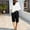 Black, variant on DuoJiaJ Womens Shorts, Drawstring Elastic Waist Summer Casual Bottoms Black L