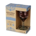 thumbnail image 7 of Segunda Vida Rosado Stemmed Wine Glasses, Made in Mexico, 13oz Set of 2, 7 of 7