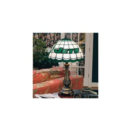 New York Jets Stained Glass Table Lamp