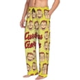 thumbnail image 2 of Mens Curi-ous Monkey Geor-gia Pajama Pants Lounge Pants Super Soft Pajama Bottoms with Pockets Drawstring, 2 of 8