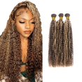 thumbnail image 1 of Hair Bundles HuxoWax Highlight P4/613 Kinky Curly 60-70 cm, 3 paquetes, 1 of 7