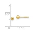 thumbnail image 5 of 14k Yellow Gold Madi K Ball Screwback Earrings, 5 of 6