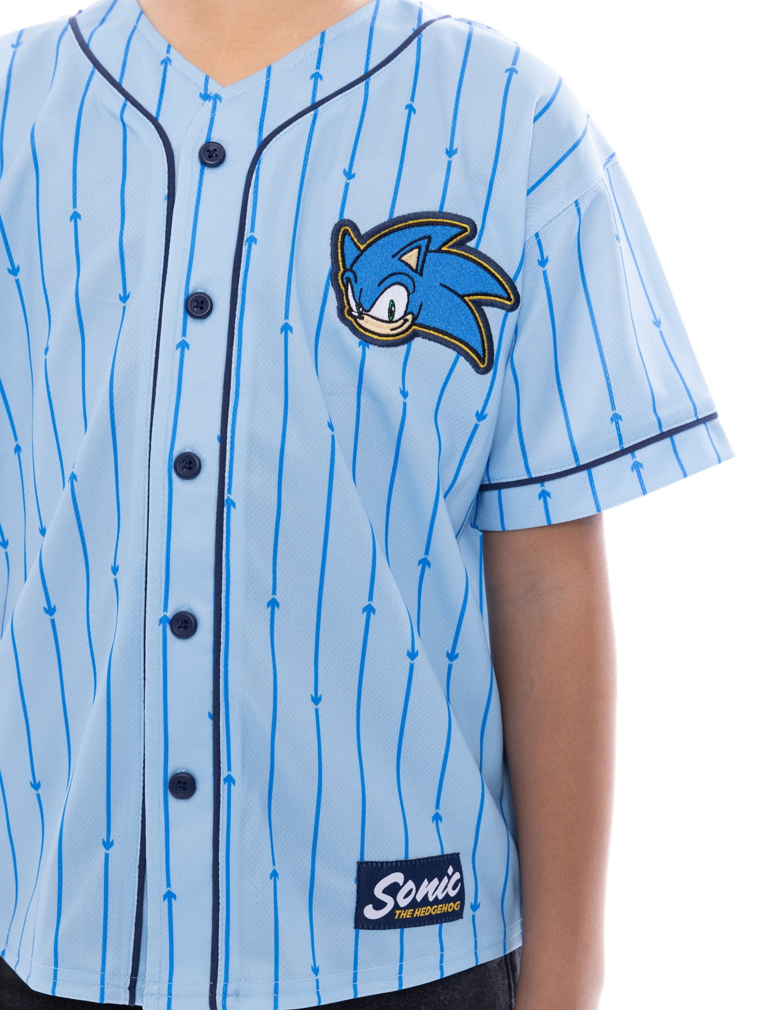 Sonic the Hedgehog Boys Character Graphic Baseball Jersey, Sizes 4-18