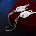 thumbnail image 5 of Angel Wings Tassel Chain Brooch Collar Pins. Rhinestone Metal Feather Lapel Pin, Suit Coat Breastpin for Women Men's Accessories, 5 of 13