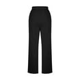 thumbnail image 5 of Bcresic 3 Pack Fleece Loose Sweatpant for Women Trendy Straight Wide Leg Pants with Pockets Lounge Sweatpants Casual Solid Color Lounge Trousers,Black,Medium, 5 of 6