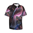 thumbnail image 2 of Daiia Bird6 Hawaiian Shirt for Men Gentle Cotton Regular Short Sleeve Casual-X-Large, 2 of 9