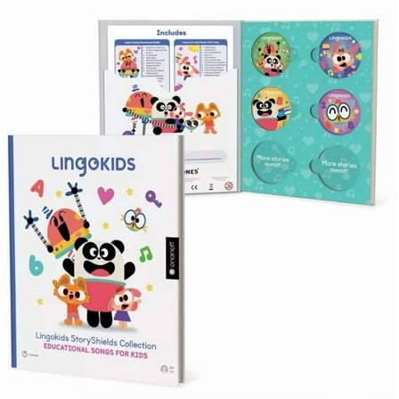 StoryPhones with 4 Educational Screen Free Audio Disks: For Ages 3-12 Reading Learning