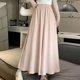 thumbnail image 1 of Rimocy Pantalones anchos casuales de color sólido para mujer, primavera y verano, pantalones de cintura alta elásticos suaves, falda plisada para mujer, pantalones para mujer, 1 of 6