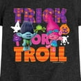 thumbnail image 3 of Trolls - Trick Or Troll Branch and Poppy  - Toddler & Youth Girls Short Sleeve Graphic T-Shirt, 3 of 5